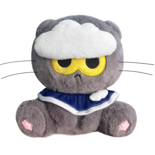 Ueiwffzo Kuscheltier Wolken Katzen Plüschtier Süßer Cartoon Kissen, Plüsch Spielzeug Süße Kuscheltiere Kissen Kinder, Geschenke für Erwachsene und Kinder (30cm) von Ueiwffzo