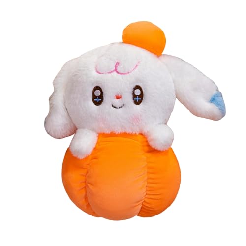 Ueiwffzo Niedlich Kürbis Plüschtier Panda Kaninchen, 22cm Halloween Kuscheltier Plüsch Spielzeug Gefüllter Kürbis, Schmusetier Geschenk für Kinder (Kaninchen) von Ueiwffzo