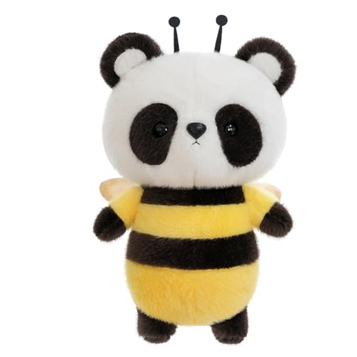 Ueiwffzo Panda Honigbiene Kuscheltier, Niedliche Weiche Honigbiene Panda mit Flügel Plüschtier Kinder, Plüsch Spielzeug Stofftier, Geschenk Unisex (45cm) von Ueiwffzo