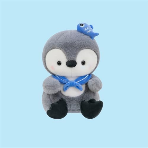 Ueiwffzo Pinguin Kuscheltier, Pinguin Stofftier Plüschtier, Blau Grau Süße Pinguin Plüsch Spielzeug Plüschpinguin Geschenke für Jungen Mädchen Kinder (40cm) von Ueiwffzo