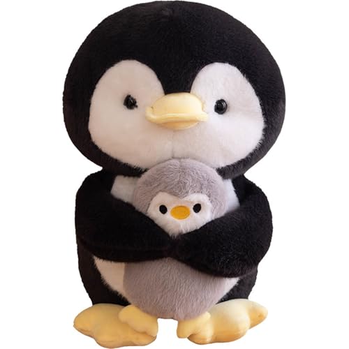 Ueiwffzo Pinguin Stofftier Plüschtier, Soft Toy Tiere Kuscheltier, Soft Cuddly Friends, Kinder Kuschelweiches Plüschtier, Plüschtier für Mädchen, Jungen & Babys (25cm,Pinguin) von Ueiwffzo