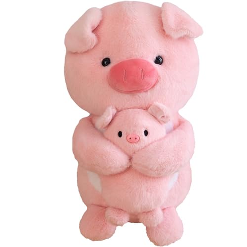 Ueiwffzo Pinguin Stofftier Plüschtier, Soft Toy Tiere Kuscheltier, Soft Cuddly Friends, Kinder Kuschelweiches Plüschtier, Plüschtier für Mädchen, Jungen & Babys (25cm,Schwein) von Ueiwffzo