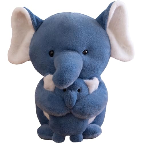 Ueiwffzo Pinguin Stofftier Plüschtier, Soft Toy Tiere Kuscheltier, Soft Cuddly Friends, Kinder Kuschelweiches Plüschtier, Plüschtier für Mädchen, Jungen & Babys (35cm,Elefant) von Ueiwffzo