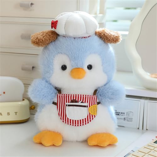 Ueiwffzo Pinguin Stofftier Plüschtier, niedlich Pinguin Kuscheltier Plüschpuppen für Mädchen, Jungen & Babys, Weiche Plüsch Pinguin Puppe Plüschtiere Geschenk 23cm (Blau) von Ueiwffzo