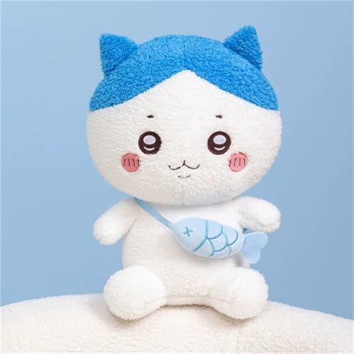 Ueiwffzo Plüsch Kuscheltier niedlich Kleine Tiere Plüschtier, Weich Süßes Katzen Kaninchen Kuscheltier Spielzeug Tier für Erwachsene und Kinder Geschenke (33cm,Blaue Katze) von Ueiwffzo