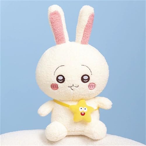 Ueiwffzo Plüsch Kuscheltier niedlich Kleine Tiere Plüschtier, Weich Süßes Katzen Kaninchen Kuscheltier Spielzeug Tier für Erwachsene und Kinder Geschenke (33cm,Kaninchen) von Ueiwffzo