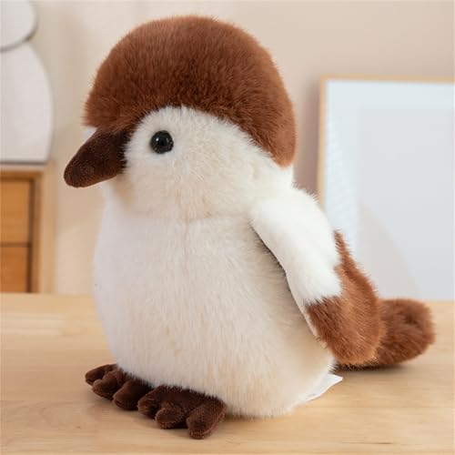 Ueiwffzo Plüschtier, Pelzige Vogel-Plüschpuppe, Niedlicher Kleiner Vogel Kuscheltier, Plüsch Spielzeug als Geschenk für Ihre Freunde (B 20cm) von Ueiwffzo