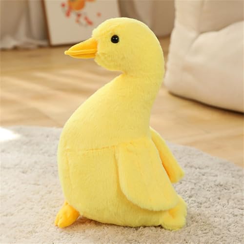 Ueiwffzo Plüschtier Große Ente, Plüsch Kuscheltier Gans, Weich Süßes Gans Kuscheltier Spielzeug Tier für Erwachsene und Kinder Geschenke (40cm,Gelb) von Ueiwffzo