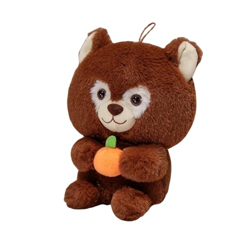 Ueiwffzo Plüschtier Tier Waschbär Eichhörnchen 25cm Stofftier Kuscheltier Geschenke, Plüsch Spielzeug Plüschpuppe Wurfkissen Geschenke für Kinder (Eichhörnchen) von Ueiwffzo
