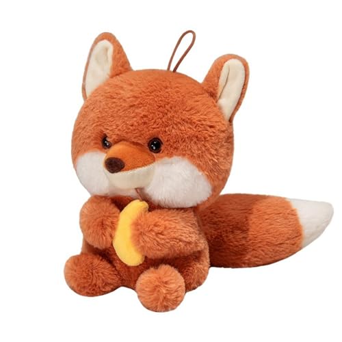 Ueiwffzo Plüschtier Tier Waschbär Eichhörnchen 25cm Stofftier Kuscheltier Geschenke, Plüsch Spielzeug Plüschpuppe Wurfkissen Geschenke für Kinder (Tier) von Ueiwffzo