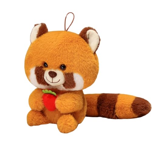 Ueiwffzo Plüschtier Tier Waschbär Eichhörnchen 25cm Stofftier Kuscheltier Geschenke, Plüsch Spielzeug Plüschpuppe Wurfkissen Geschenke für Kinder (Waschbär) von Ueiwffzo