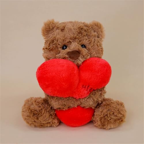 Ueiwffzo Plüschtier Tiere umarmen Liebe, 25cm Niedlich Kuscheltier Plüschpuppen, Kuscheltiere Weiche Plüsch Spielzeug Puppe Plüschtiere Geschenk (Bären) von Ueiwffzo