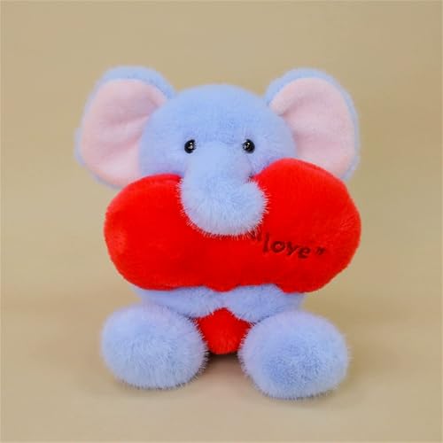 Ueiwffzo Plüschtier Tiere umarmen Liebe, 25cm Niedlich Kuscheltier Plüschpuppen, Kuscheltiere Weiche Plüsch Spielzeug Puppe Plüschtiere Geschenk (Elefanten) von Ueiwffzo