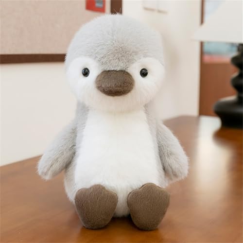 Ueiwffzo Plüschtier Tierische Gans Plüsch Kuscheltier Hund, Pinguin Stofftier Weiches Plüschkissen Baby Spielzeug Süße Kuscheltiere Geschenk für Kinder (21cm,Pinguin) von Ueiwffzo
