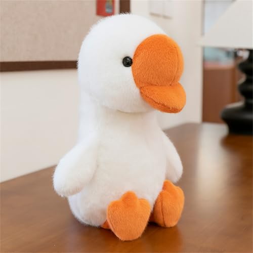 Ueiwffzo Plüschtier Tierische Gans Plüsch Kuscheltier Hund, Pinguin Stofftier Weiches Plüschkissen Baby Spielzeug Süße Kuscheltiere Geschenk für Kinder (30cm,Gans) von Ueiwffzo
