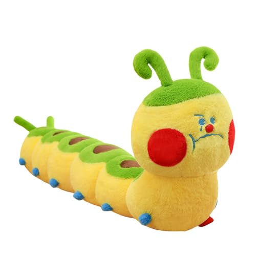 Ueiwffzo Raupen Plüschtiere Weich Niedlich Raupe Kuscheltier, Plüsch Spielzeug Kissen Puppe, Raupenkissen Geschenk für Jungen Und Mädchen (80cm) von Ueiwffzo