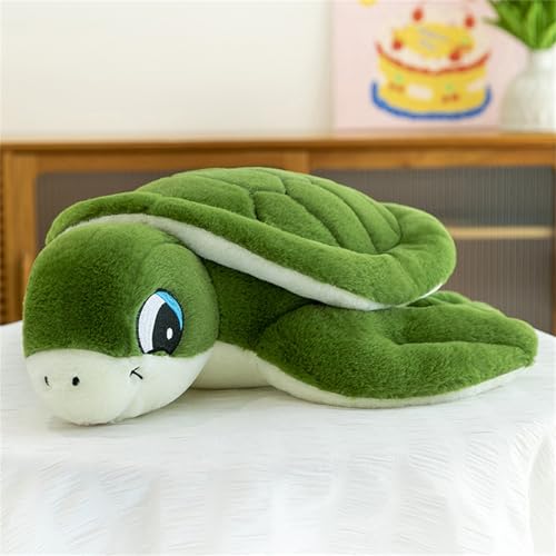 Ueiwffzo Schildkröte Kuscheltier, Plüsch Niedliche Schildkröte Plüschtier Flauschiges Stofftier Plüschtiere Spielzeug Kuschelkissen Dekokissen Für Kinderzimmer Deko (32cm,Grün) von Ueiwffzo