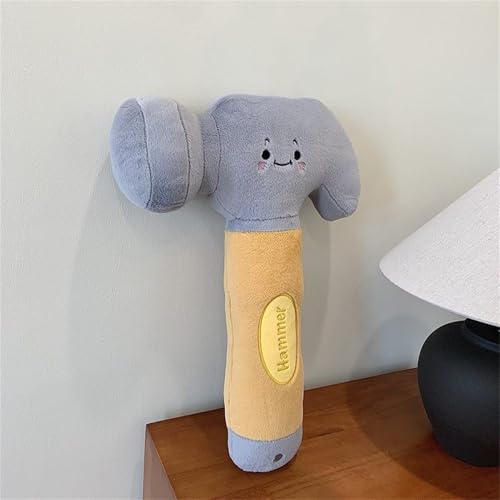 Ueiwffzo Simuliert Kuscheltier Kreative Reparaturwerkzeuge Schraubenschlüssel Plüsch Spielzeug Plüschtier Stofftier Baby Spielzeug Geschenk für Kinder (28cm,B) von Ueiwffzo