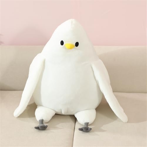 Ueiwffzo Taube Plüschtier, Niedliche Weiche Weiße Taube Kuscheltier Plüsch Spielzeug Stofftier Kinder Geschenk Zum Kindergeburtstag (40cm) von Ueiwffzo