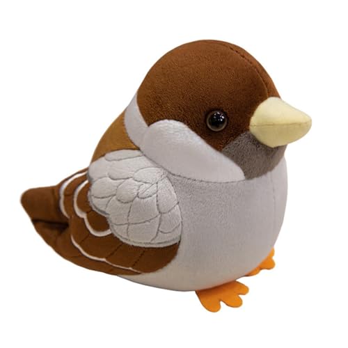 Ueiwffzo Vogel Plüschtier, Simuliert Kuscheltier, Cartoon Tier Stofftier Weiche Vogel Tier Puppe Kuscheltiere Plüsch Puppe Plüschtiere Geschenk Für Kinder Jungen (18cm) von Ueiwffzo