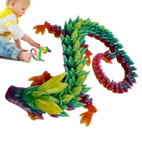 Uhngw -Drachenspielzeug, Gedruckter Zappeldrache | Gelenkiges Drachenspielzeug,11,8 Zoll gemeinsame Mobilität Weihnachten Halloween Dekoration Ornament, Kristall Drache gedruckt für Home Car Uhngw -Drachenspielzeug, Gedruckter Zappeldrache | Gelenkiges Drachenspielzeug,11,8 Zoll gemeinsame Mobilität Weihnachten Halloween Dekoration Ornament, Kristall Drache gedruckt für Home Car von Uhngw