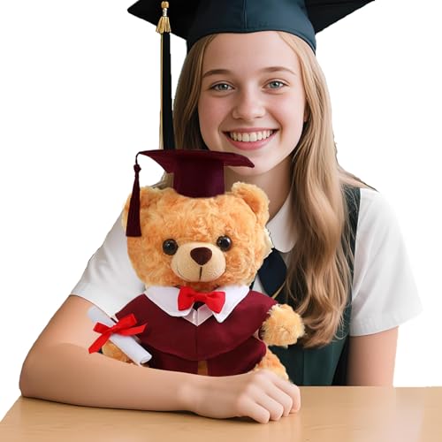 Uhngw Abschlussbären Jahrgang 2025-25 cm Plüschtier Bär Mit Talar & - Festliches Geschenk Zur Einschulung Schulabschluss Uni Für Kinder Mädchen Uhngw Abschlussbären Jahrgang 2025-25 cm Plüschtier Bär Mit Talar & - Festliches Geschenk Zur Einschulung Schulabschluss Uni Für Kinder Mädchen von Uhngw