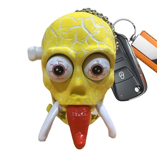 Uhngw Aufzieh-Skelett Spielzeug - Uhrwerk-Schädel Laufmodell Streichartikel - Kreativer Stressabbau Dekoration Halloween Geburtstagsparty Scherz Für Feste Und Events von Uhngw