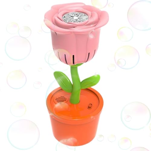 Uhngw Automatische Bubble Machine, Automatischer Bubble Maker | Rosenblumenbatterie betriebener Bubble Maker mit Farbwechsel -LED -Leuchten - Lecksicher tragbare Sommer -Elektro -Outdoor -Spielzeuge Uhngw Automatische Bubble Machine, Automatischer Bubble Maker | Rosenblumenbatterie betriebener Bubble Maker mit Farbwechsel -LED -Leuchten - Lecksicher tragbare Sommer -Elektro -Outdoor -Spielzeuge von Uhngw