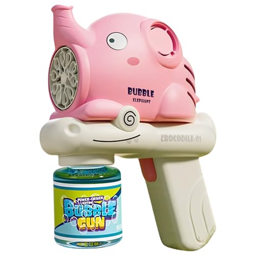 Uhngw Automatisches Blasengebläse, automatischer Bubble Maker - Cartoon Elephant Batterie betrieben Bubble Blower - Kreatives süßes Spielzeug im Freien für Kinder Erwachsene. von Uhngw