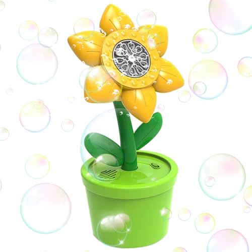 Uhngw Bubble Machine mit Leichter Blumenblasenmaschine - Blumenblasenhersteller mit Musik & Lichtern | Batteriebetriebene Outdoor -Spielzeug für Kinder über 3+ Jahre, umfasst 2 Flaschen Nachfüllungen Uhngw Bubble Machine mit Leichter Blumenblasenmaschine - Blumenblasenhersteller mit Musik & Lichtern | Batteriebetriebene Outdoor -Spielzeug für Kinder über 3+ Jahre, umfasst 2 Flaschen Nachfüllungen von Uhngw