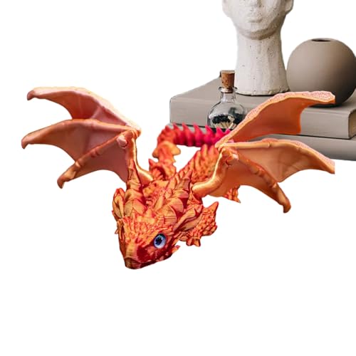 Uhngw Drachenspielzeug, Drachenfiguren für Kinder, Artikulierte Flexible Fliegende Drachenfiguren, Home Desktop Display Decor, kreatives Kunsthandwerk für Bücherregaldesktop oder Schrank Uhngw Drachenspielzeug, Drachenfiguren für Kinder, Artikulierte Flexible Fliegende Drachenfiguren, Home Desktop Display Decor, kreatives Kunsthandwerk für Bücherregaldesktop oder Schrank von Uhngw