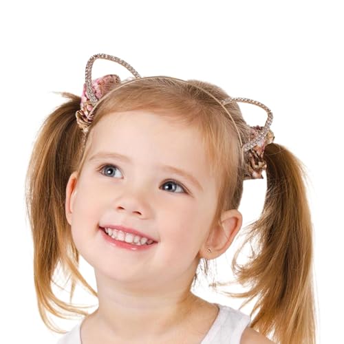 Uhngw Katzenstirnbänder für Kinder, Tierohren Stirnband,Metall -Katzenohren Glitzer Strassstirnband | Haarzubehör Photo Requisiten, Haarband Tier Kopfstück, Cosplay -Accessoires für Halloween Uhngw Katzenstirnbänder für Kinder, Tierohren Stirnband,Metall -Katzenohren Glitzer Strassstirnband | Haarzubehör Photo Requisiten, Haarband Tier Kopfstück, Cosplay -Accessoires für Halloween von Uhngw