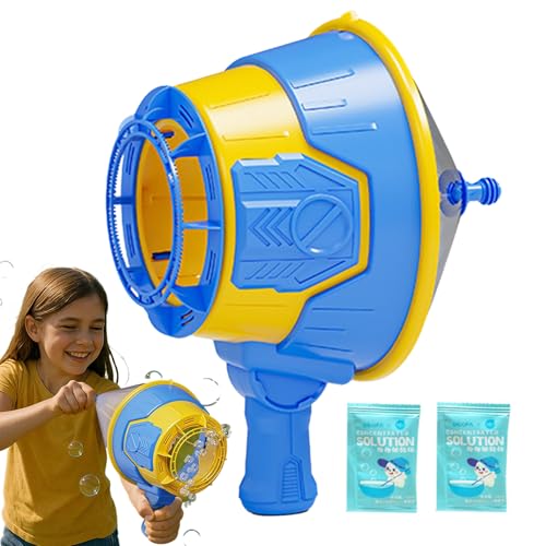 Uhngw Kinder Blasenmaschine | Luftkanone Seifenblasen Gerät,Tragbar Handlich Garten Park Spielzeug von Uhngw