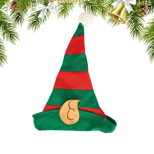 Uhngw Lustige Weihnachtsmützen,Lustige Weihnachtsmützen für Erwachsene - Klassischer süßer grüner und roter Kegelhut,Festliche Feiertagshüte für Rollenspiele, Foto-Requisiten, Kostümzubehör für Kinder von Uhngw