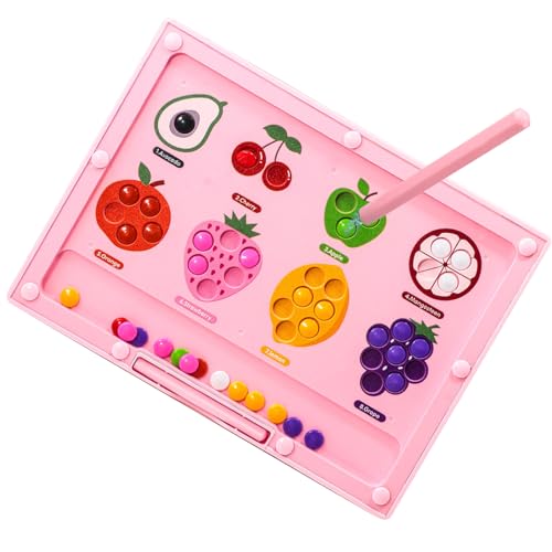 Uhngw Magnetische Labyrinthplatine, Magnetfarbe und Zahlenlabyrinth,Früheres Lernen Spielset für Baby - -Farbsortierung Fruchtler Uhngw Magnetische Labyrinthplatine, Magnetfarbe und Zahlenlabyrinth,Früheres Lernen Spielset für Baby - -Farbsortierung Fruchtler von Uhngw