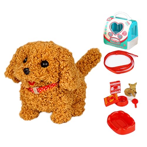 Uhngw Roboterhund, realistischer Roboterpuppen - Roboterhund, der Sich wie EIN echter Hund verhält - Plüsch Haustier, interaktives elektronisches Stofftier, Gehen, Bellen, Schwanzwedel für Kinder und Uhngw Roboterhund, realistischer Roboterpuppen - Roboterhund, der Sich wie EIN echter Hund verhält - Plüsch Haustier, interaktives elektronisches Stofftier, Gehen, Bellen, Schwanzwedel für Kinder und von Uhngw