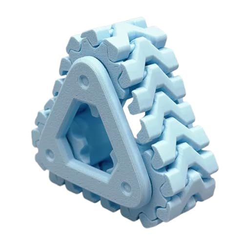 Uhngw Sensorische Fidget Toys | 3D Gedruckter Fidget Toy In Schienenform - Neuartiger Drehendes Ornament, Entspannender Begleiter Für Erwachsene Männer Senioren Pendeln Reisen Flugzeug Wartezimmer von Uhngw