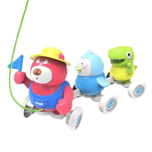 Uhngw Spielzeug ziehen, Kleinkindspielzeug Push,Wanderspielzeug für Babys mit Musik - Crawling Game Anfänger Walker mit Tierdesign für Boy Girl 1-3 Jahre, Entwicklungsverbesserung der Uhngw Spielzeug ziehen, Kleinkindspielzeug Push,Wanderspielzeug für Babys mit Musik - Crawling Game Anfänger Walker mit Tierdesign für Boy Girl 1-3 Jahre, Entwicklungsverbesserung der von Uhngw