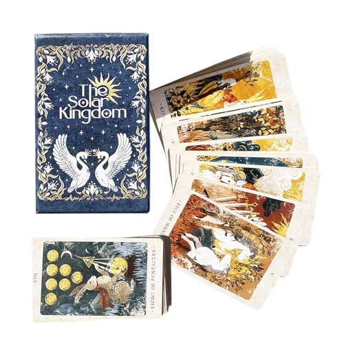 Uhngw Tarotkarten Für Anfänger | Wahrsage Orakelkarten | Gesellschaftsspiel Divinationswerkzeug Für Kinder Erwachsene Familienfeiern | Schicksalsdeutung von Uhngw