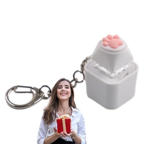 Uhngw Tastatur-Fidget-Spielzeug, Tastatur-Button-Fidget - Stimmungsentspannender Key Clicker Fidget mit 6 Lichtern,Neuheitsspielzeug für Kinder und Erwachsene, zum Aufhängen an Handyhüllen, Taschen, Uhngw Tastatur-Fidget-Spielzeug, Tastatur-Button-Fidget - Stimmungsentspannender Key Clicker Fidget mit 6 Lichtern,Neuheitsspielzeug für Kinder und Erwachsene, zum Aufhängen an Handyhüllen, Taschen, von Uhngw