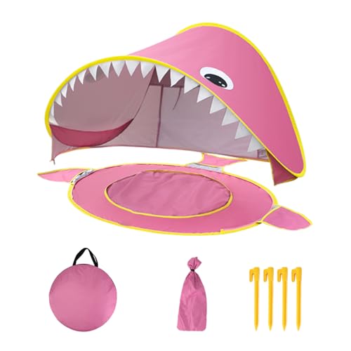Uhngw -Zelt für Kinder, Spielhauszelt - Cartoon Beach Play Tent - UV-Schutz wasserdicht mit integriertem kleinem Pool, Faltbarer tragbarer Sonnenschutz für das Campingfischen in der Familie Uhngw -Zelt für Kinder, Spielhauszelt - Cartoon Beach Play Tent - UV-Schutz wasserdicht mit integriertem kleinem Pool, Faltbarer tragbarer Sonnenschutz für das Campingfischen in der Familie von Uhngw
