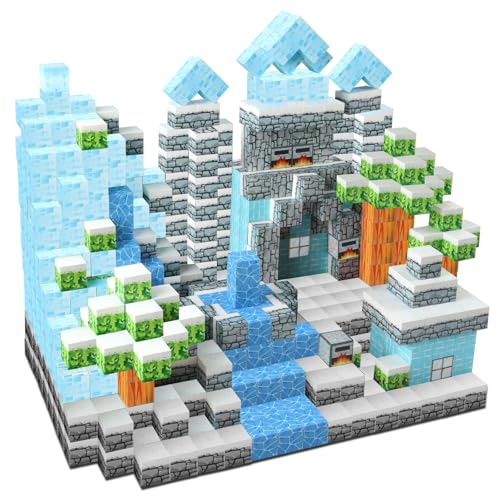 Uiczdry 110 Stück Magnetische Bausteine - Build Mine Magnet Welt World Set,Magnetic Building Blocks,Magnetisches Spielzeug für Jungen und Mädchenim,Montessori Spielzeug ab 3 Jahre Geschenk für Kinder von Uiczdry