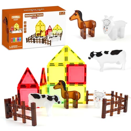 Magnetische Bausteine,Magnetische Fliesen Kinderspielzeug,Magnet Spielzeug Kinder,Magnetische Bausteine Spielzeug ab 3 Jahre,plus Schafe,Pferde und Kühe als Statuen,Puzzlespiele für Jungen und Mädchen Magnetische Bausteine,Magnetische Fliesen Kinderspielzeug,Magnet Spielzeug Kinder,Magnetische Bausteine Spielzeug ab 3 Jahre,plus Schafe,Pferde und Kühe als Statuen,Puzzlespiele für Jungen und Mädchen von Uiczdry