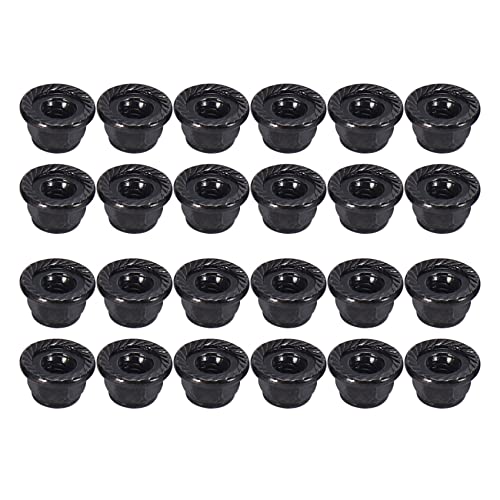 Uikdjgu 24PCS Metall 4mm Radsicherungsmuttern für TRX4 TRX6 Axial SCX10 90046 AXI03007 Redcat, Schwarz von Uikdjgu