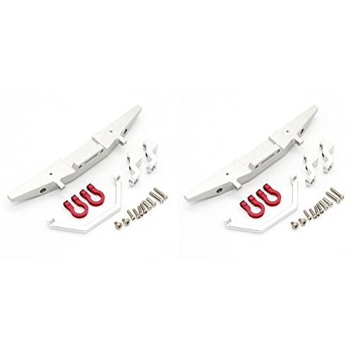 Uikdjgu 2X Metall Front Stoß Stange für MN D90 D91 D96 MN90 MN99S 1/12 RC Auto Upgrade Teile Zubehör, Silber Uikdjgu 2X Metall Front Stoß Stange für MN D90 D91 D96 MN90 MN99S 1/12 RC Auto Upgrade Teile Zubehör, Silber von Uikdjgu