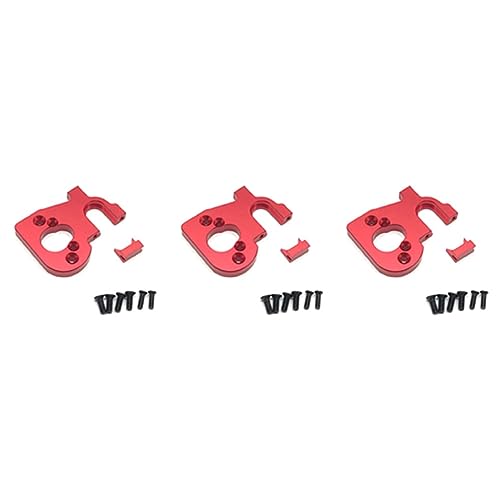 Uikdjgu 3X Zubehör für RC Automotor Halter Passend für 144001 1/14 4WD RC Auto Teile, Rot Uikdjgu 3X Zubehör für RC Automotor Halter Passend für 144001 1/14 4WD RC Auto Teile, Rot von Uikdjgu
