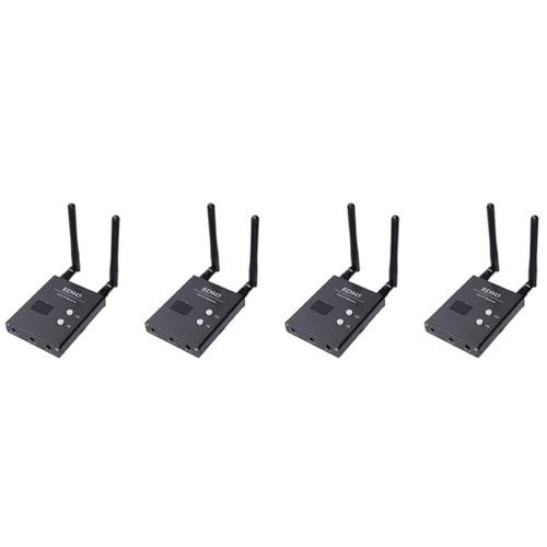 Uikdjgu 4X FPV 5,8 GHz 48CH RD945 Diversity-EmpfäNger mit A/V- und Stromkabeln von Uikdjgu