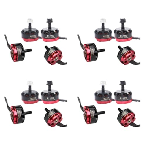 Uikdjgu 4X RC RS2205 2205 2300KV CW CCW Brushless Motor für 2-6S 20A/30A/40A ESC FPV RC QAV250 X210 Racing Drone Multicopter von Uikdjgu