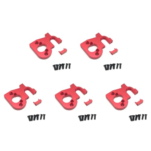 Uikdjgu 5X Zubehör für RC Automotor Halter Passend für 144001 1/14 4WD RC Auto Teile, Rot Uikdjgu 5X Zubehör für RC Automotor Halter Passend für 144001 1/14 4WD RC Auto Teile, Rot von Uikdjgu