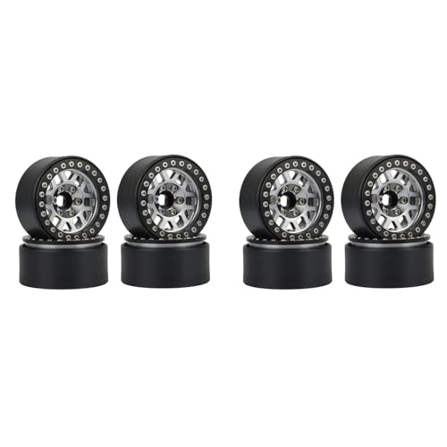 Uikdjgu 8 STÜCK 1.9 Metall Beadlock 12 Loch Rad Naben Felgen für 1/10 RC Crawler Axial SCX10 90046 AXI03007 für TRX4 D90,1 Uikdjgu 8 STÜCK 1.9 Metall Beadlock 12 Loch Rad Naben Felgen für 1/10 RC Crawler Axial SCX10 90046 AXI03007 für TRX4 D90,1 von Uikdjgu